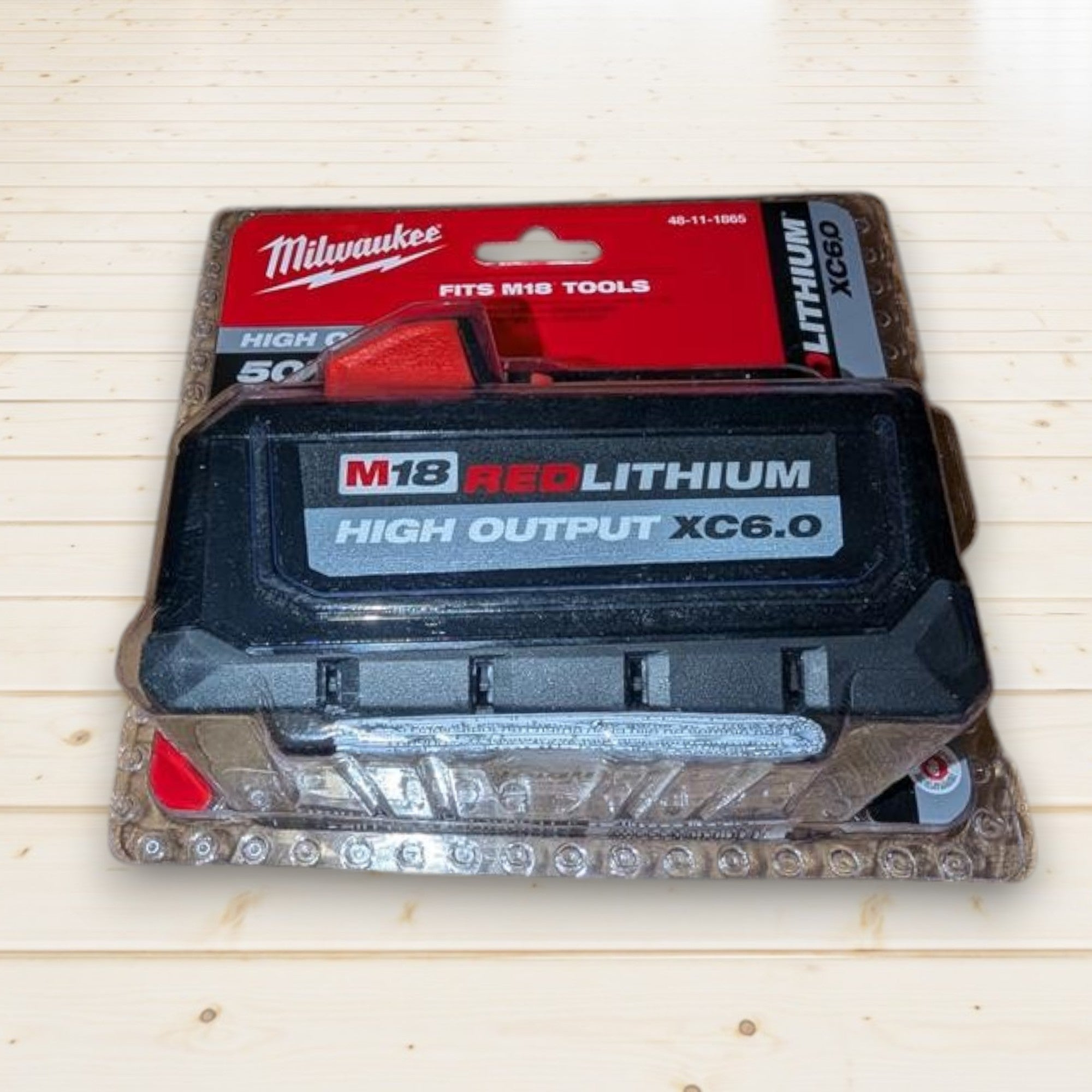 Milwaukee (48-11-1865) M18 18-Volt Lithium-Ion High Output Battery Pack 6.0Ah