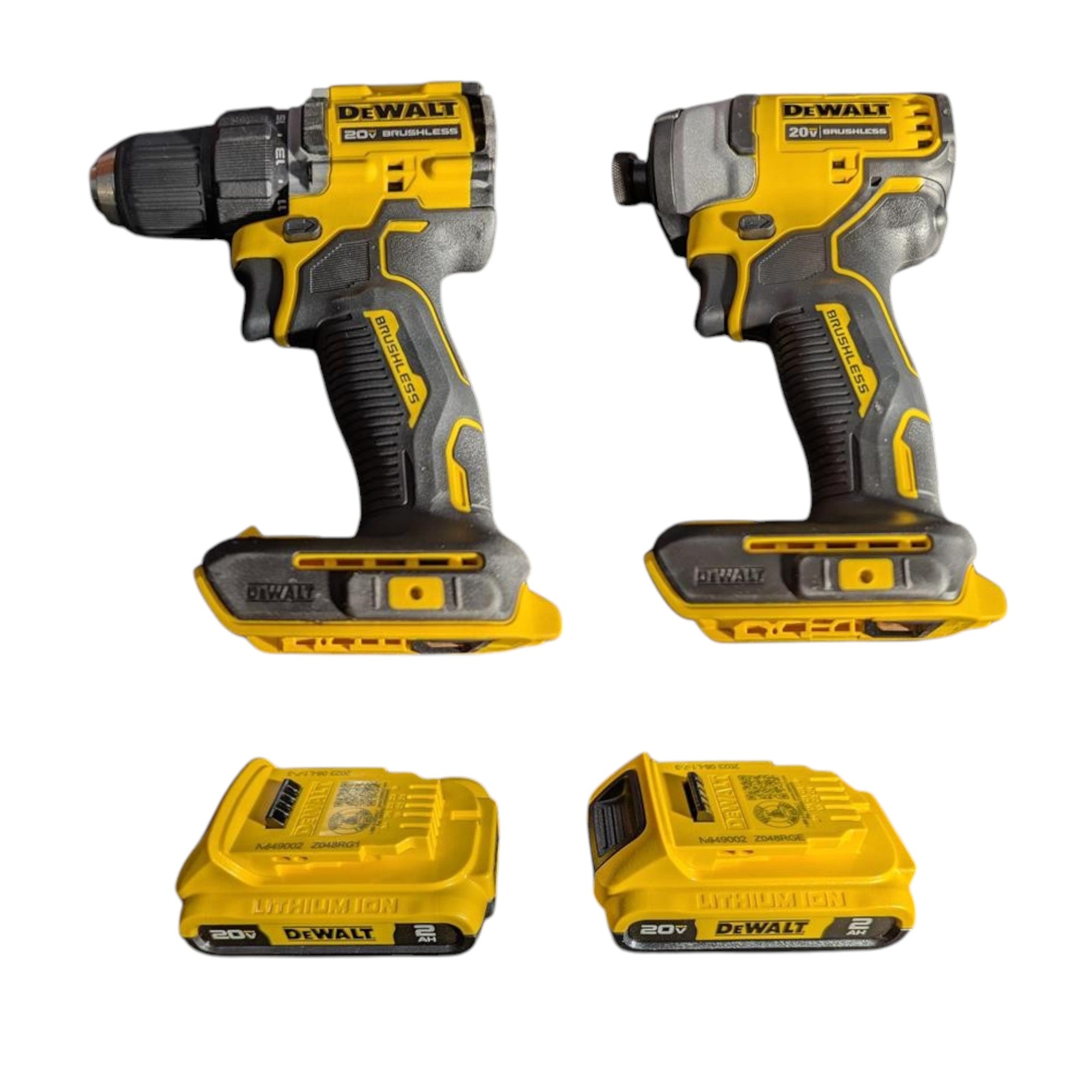 DEWALT (DCK225D2) ATOMIC 20-Volt MAX Lithium-Ion Cordless Combo Kit (2-Tool) with (2) 2.0Ah Batteries, Charger and Bag
