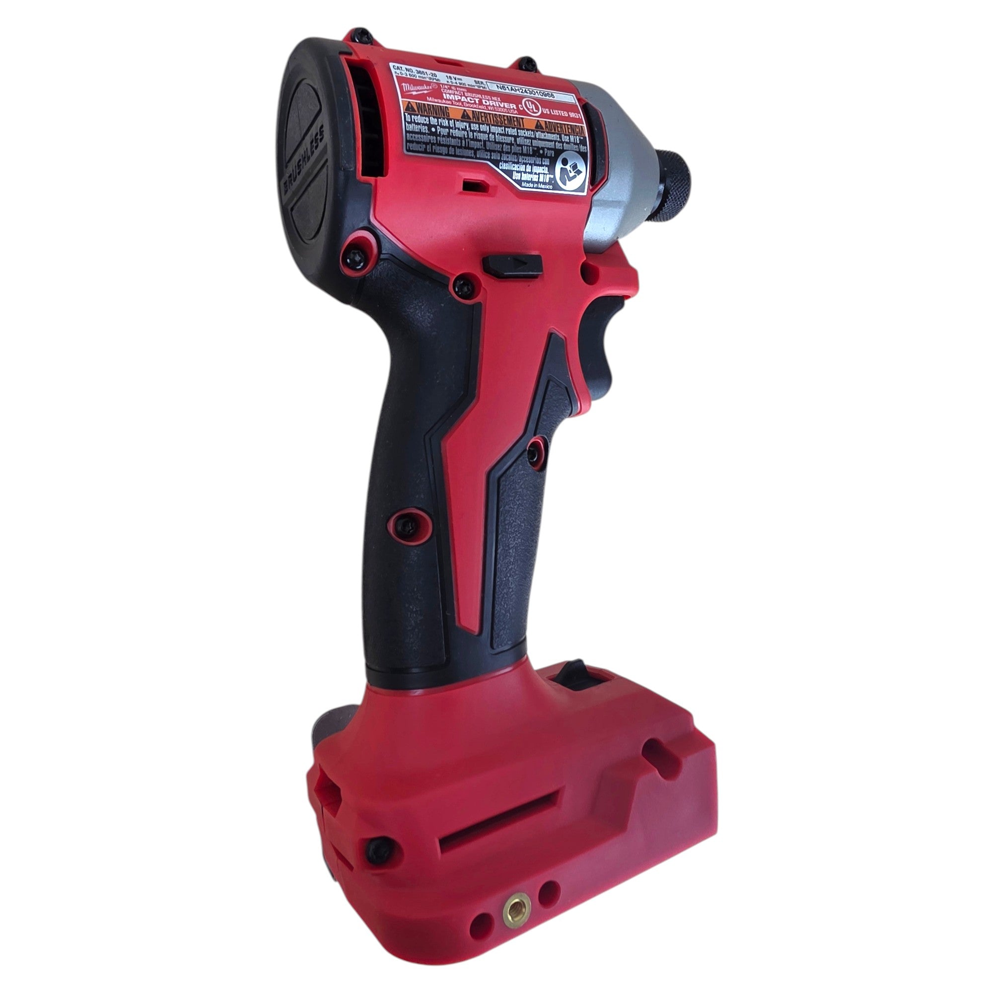 Milwaukee (3651-20) M18 18V Lithium-Ion Compact Brushless Cordless 1/4 in. Impact Driver - genuine, brand new in secure, non-retail packaging