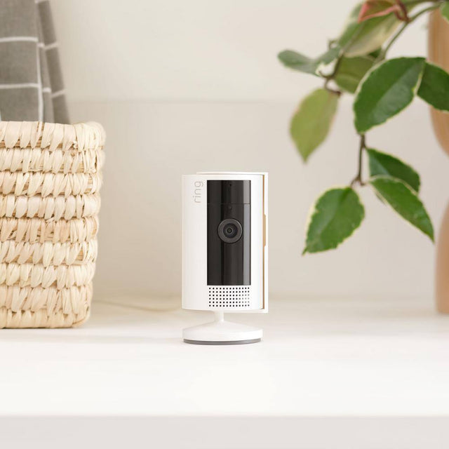 Ring Indoor Cam (2nd Gen) - Plug-In Smart Security Wifi Video Camera, with Included Privacy Cover, Night Vision, White B0B6GLQJMV