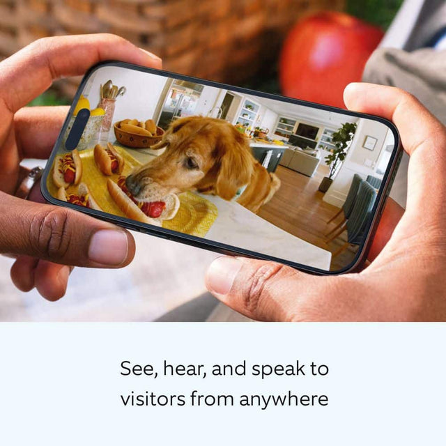 Ring Stick Up Cam Plug-In - Indoor/Outdoor Smart Security Camera with Two-Way Talk, Color Night Vision, Live View, White B0C5QRYBJB